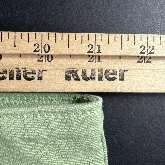 Not Your Daughters Jean Women Plus 42x28 High Rise Straight Green Denim Tag 20WT - Picture 16 of 16